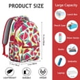 thumbnail image 6 of Watermelon Print Backpack – Trendy Gift for Students, Durable School Bag for Teens & Adults, Lightweight College Backpack with Laptop Sleeve, Work & Travel Friendly, 6 of 6