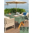 thumbnail image 5 of Outdoor Tablecloth with Umbrella Hole for Patio/Picnic/Party/Camping, Green Black Branches Waterproof Table Cloth Rectangle Table Cover Washable, Botanical Dead Tree Birds (60"x 102"), 5 of 8