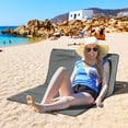 thumbnail image 2 of Outsunny Set of 2 Beach Lounge Chair Beach Mat with Adjustable Back Pillow, 2 of 10