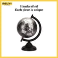 thumbnail image 6 of Rely+ 5" Black World Globe Tabletop Geographic Earth Globes Office Desktop Decor, 6 of 9