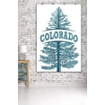 thumbnail image 3 of Colorado, Blue Spruce, Tree Illustration (36x54 Giclee Gallery Art Print, Vivid Textured Wall Decor), 3 of 3