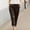 Brown women straight leg pants with pockets a1, variant on Women Straight Leg Elastic Waist Pants with Pockets Casual Solid Loose Ankle Trousers Workout Lounge Travel Beach Yoga Pants, Brown M
