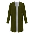 thumbnail image 4 of Fiaer Cardigans Sweaters for Women with Pockets Plus Size Long Sleeve Loose Fit Fashion Casual Open Front Tops Army Green M, 4 of 4