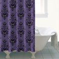 thumbnail image 4 of Purple Gothic Bat Pattern Shower Curtain 72"x72" ,Bathroom Decorative Shower Curtains Set with 12 Hooks,Modern Waterproof Washable Shower Curtain, 4 of 6