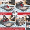 thumbnail image 4 of Transportín para gatos SportPet Designs, plegable, de viaje, gris y marrón, 4 of 7