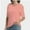 Coral pink, variant on Women's V-Neck Short Sleeve T-Shirt - Soft Casual Basic Tee, Solid Colors, S-XXL