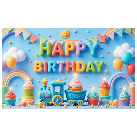 Colorful Design Balloon Decoration Children Celebration Banner for Birthday Party Kids Event Decoration