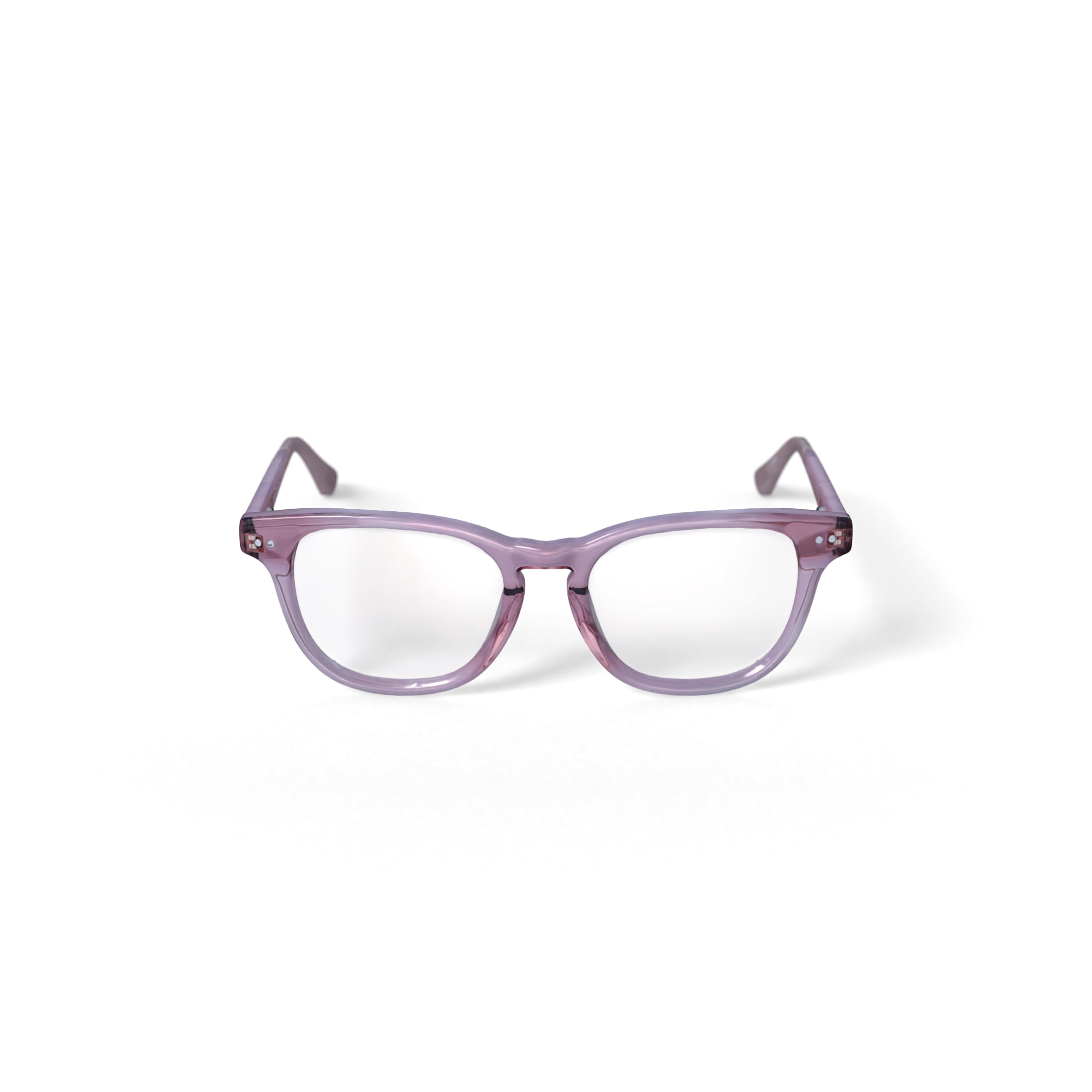 Jonas Paul Youth Harper Square Prescription Eyeglasses with Case, Pink Crystal