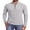 02-Light Gray, variant on Men Zip Mock Neck Ribbed Long Sleeve Shirts Stretch Fitted Knit Pullover Black L