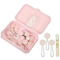 thumbnail image 1 of Uxcell 8 Pcs Clips para funda de edredón para mantener el edredón en su lugar Rosa claro Redondo, 1 of 6