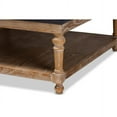 thumbnail image 4 of Baxton Studio Kelly Charcoal Linen Upholstered Graywashed Wood Cocktail Ottoman, 4 of 6