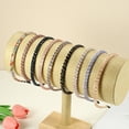 thumbnail image 7 of Unique Bargains 1 Pcs 2 Rows Rhinestone Headband Hairband for Women 0.31 Inch Wide Gray, 7 of 7