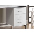 thumbnail image 2 of Monarch Specialties Computer Desk, Home Office, Laptop, Left, Right Set-up, Storage Drawers, 60"l, Work, Metal, Laminate, White, Grey, Contemporary, Modern, 2 of 3