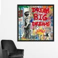 thumbnail image 4 of Dream Big Graffiti, Printed Canvas Canvas, Large Wall Art, Living Room Printed Canvas, Modern Canvas Art, Dream Graffiti Canvas Print, Canvas Wall Decor - Rolled Canvas, 4 of 6