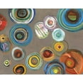 thumbnail image 2 of Kulig, Darlene 32x26 Black Ornate Wood Framed with Double Matting Museum Art Print Titled - Neutral Circles I, 2 of 4
