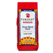 Puroast Low Acid High Antioxidant Coffee House Blend Decaf Whole Bean , 2.2 LB Bag