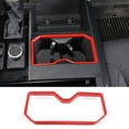 thumbnail image 1 of Cubierta Del Portavasos Delantero Panel Decorativo de la Taza de Agua Del Auto, para Toyota Tundra 2022-2025, Cubierta Del Panel Del Portavasos Delantero Interior ABS Rojo, 1 of 9
