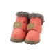 thumbnail image 2 of Greeniant TureClos, 4 Uds., zapatos para perros, botas de nieve impermeables de lana difusa cálida, calzado de invierno para mascotas de cuero PU Ropa para mascotas rosa albaricoque Tipo 1 Greeniant PT000057-16B, 2 of 6