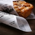thumbnail image 4 of DOLITY 200pcs Non-Stick Disposable Oil Paper Fries Hamburger Paper -English, 4 of 9