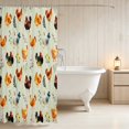thumbnail image 3 of Erosebridal Chicken Shower Curtain 72Wx78L for Girls, Farm Garden Waterproof Bath Curtain, 3 of 5