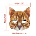 thumbnail image 5 of Cat Mask Animal Half Face Mask Fancy Dress Animal Tabby Mask Animal Cat Head Mask Halloween Novelty Costume Party Accessory, 5 of 6
