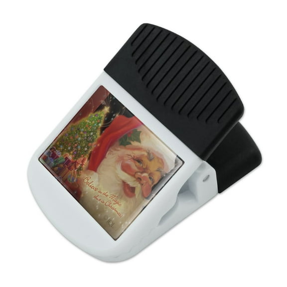 Christmas Holiday Believe in the Magic Refrigerator Fridge Magnet Magnetic Hanging Hook Note Snack Clip