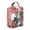 Rose-gold-7, variant on Exotic Floral Botanical Jungle Leaves Insulated Lunch Bag – Tropical Floral Hawaiian Print Jungle Leaves Summer Beach Hawaiian Hibiscus Summer Hawaiian Palm Leaf Tropical Boho Resort Tote