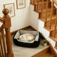 thumbnail image 4 of Luoshdecor Rectangle Dog Bed for Medium Small Pets, Indoor Outdoor Washable Non-Slip Soft Puppy Bed,Calming Pet House, 4 of 6