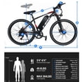 thumbnail image 2 of Setohet 26" Electric Bike for Adults , Powerful Peak 1200W E Bike with 36V Removable Battery: 7-Speed Mountain Bike ,UL2849, 2 of 6