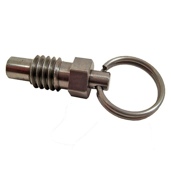 Pull Ring Retractable Plunger SS Body SS Nose 0.5x2lbs Pressure 1/4-20 Thread