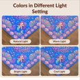 thumbnail image 7 of Design&I 6'x9' Washable Area Rug Kawaii Underwater Coral Pearl Scale Cute Starfish Purple Mermaid Refined for Queen Size Bedroom, Under Bed, Sleek Flatweave Pet Friendly, 7 of 7