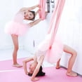 thumbnail image 3 of Cinturón de Yoga para Danza, Entrenamiento de Cintura Baja, Ayuda A Flexionar la Espalda, Flexibilidad, Estiramiento de Piernas, Correa para Ballet, Color Rosa., 3 of 5