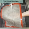 thumbnail image 5 of Macaron Silicone Baking Mats of 2 Half Sheet, Non-Stick Reusable Silicone Baking Mat with Macaron Cookie Template for Bake Pans & Rolling - Macaron Making Counter MatDough Rolling MatCookie Mat, 5 of 5