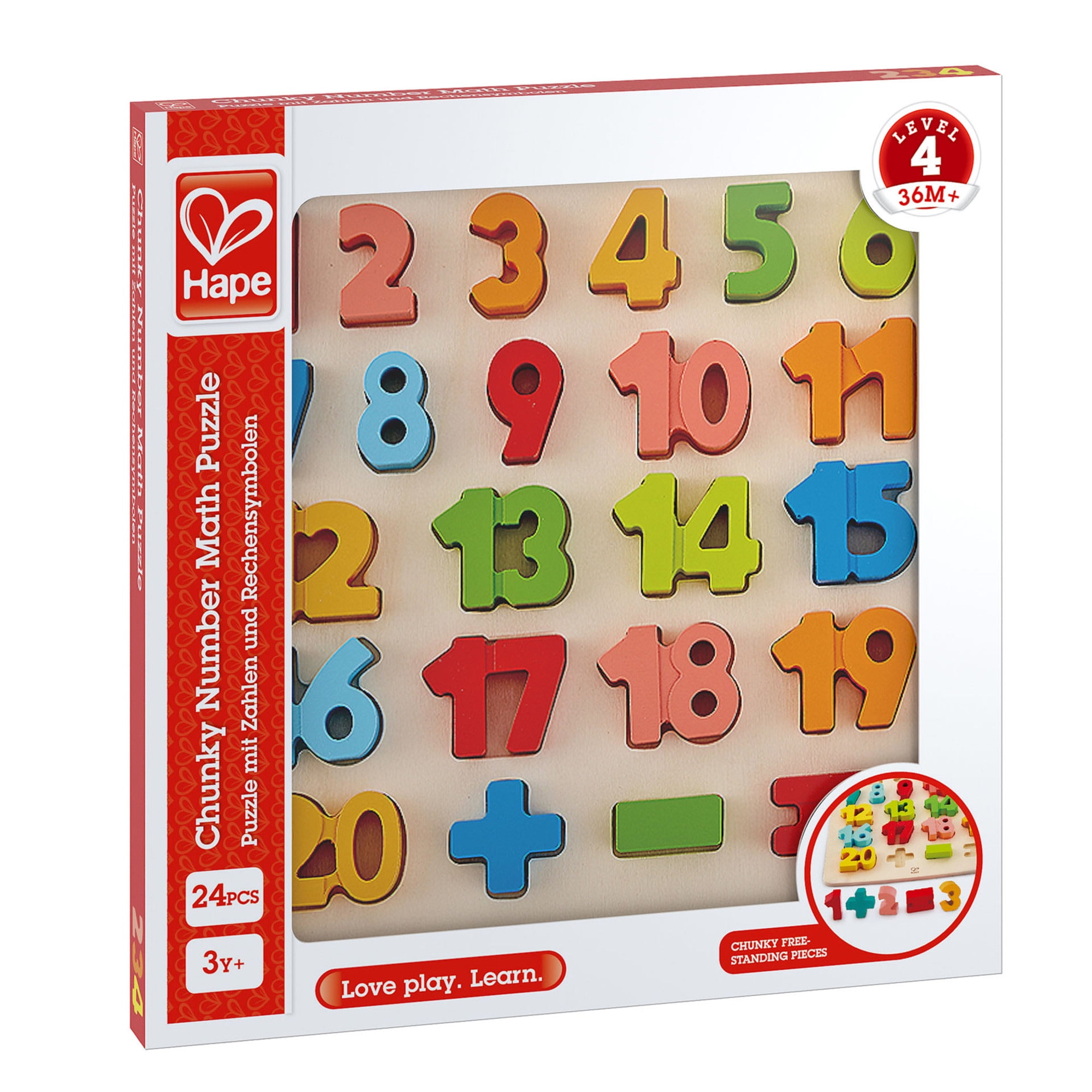 Wooden Number Puzzle • Modern Numeral & Counting Activity – Shay Co Shop