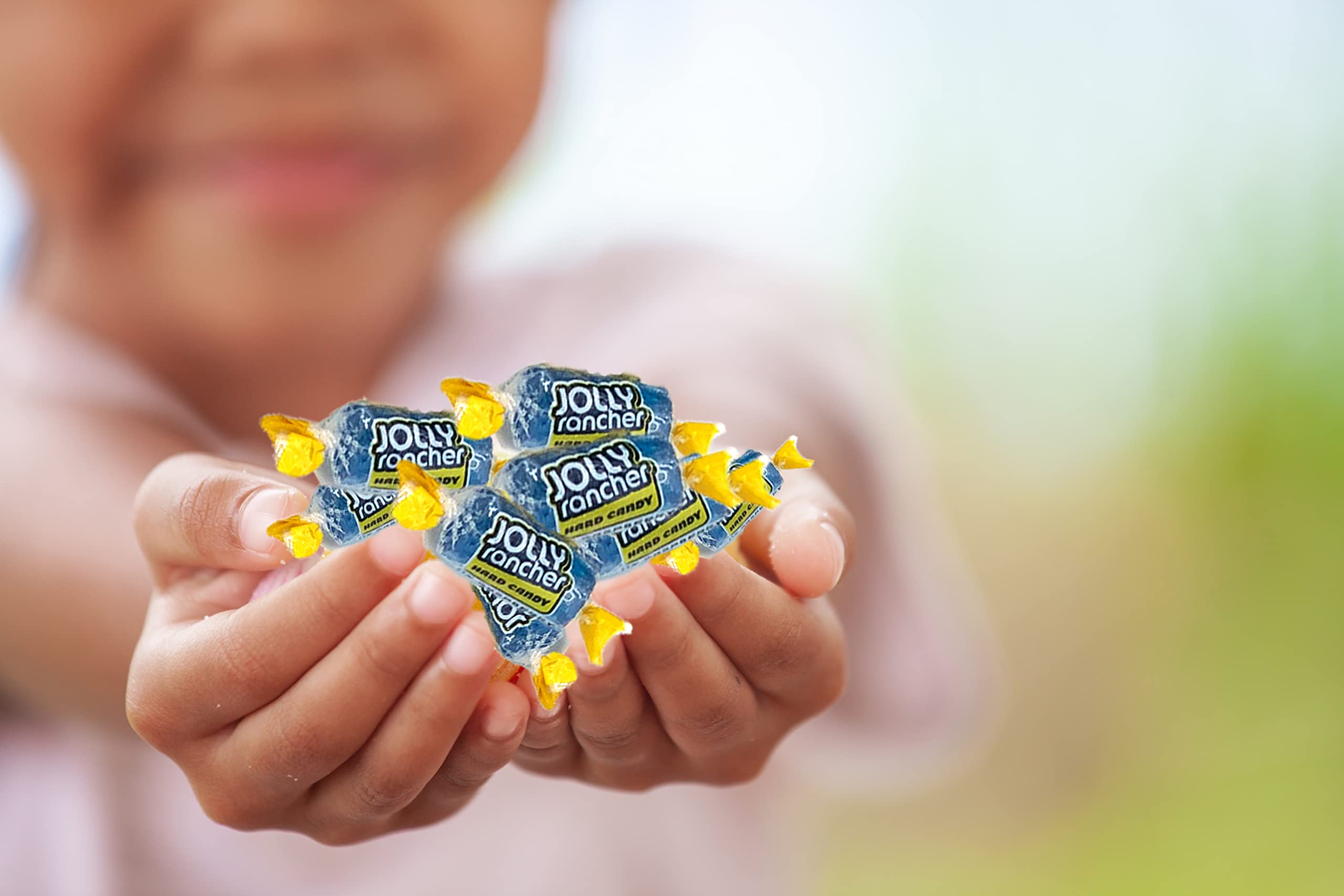 Jolly Ranchers Blue Raspberry 3lb Individually Wrapped Hard Candy to Celebrate July 4th,Birthdays, Halloween, Parties
