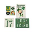 thumbnail image 2 of St. Patrick’s Day Blocks, Table To Decoration, Home Decor, St. Patrick's Day, 4 Pieces, 6 in, 2 of 2