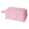thumbnail image 2 of Estuche para lápices de pana con múltiples compartimentos | Organizador de estuches para bolígrafos de gran capacidad | Bolsa de papelería de tela resistente al desgaste para estudiantes, 2 of 6