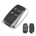 thumbnail image 3 of SharkTRUE Premium 5-Button Remote Key Shell for Land Rover & Range Models 2011-2019, ABS+Metal Black & Silver Case, 3 of 8