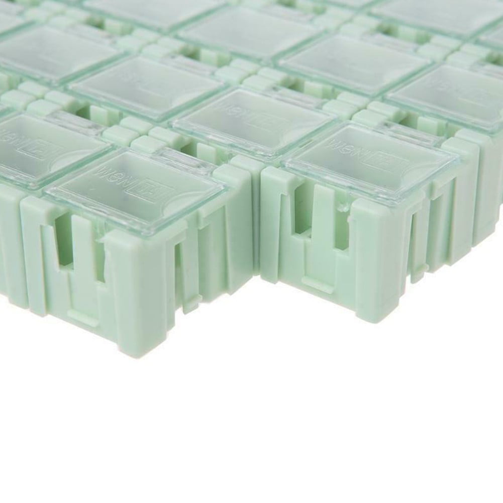 50 Pcs/Set SMD SMT Electronic Component Container Mini Storage Boxes  kit 