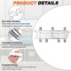 thumbnail image 3 of Uxcell 2Pcs Divisor de Cable Coaxial de 6 Vías, Conector Tipo F de 5-2400 MHz, Distribuidor de Señal de Baja Pérdida para TV, Antena de Satélite, Módem, Teatro en Casa, HDTV, CATV, Tono Plateado, 3 of 6