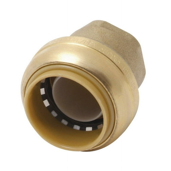 SharkBite 3/4 in. Push Brass End Stop