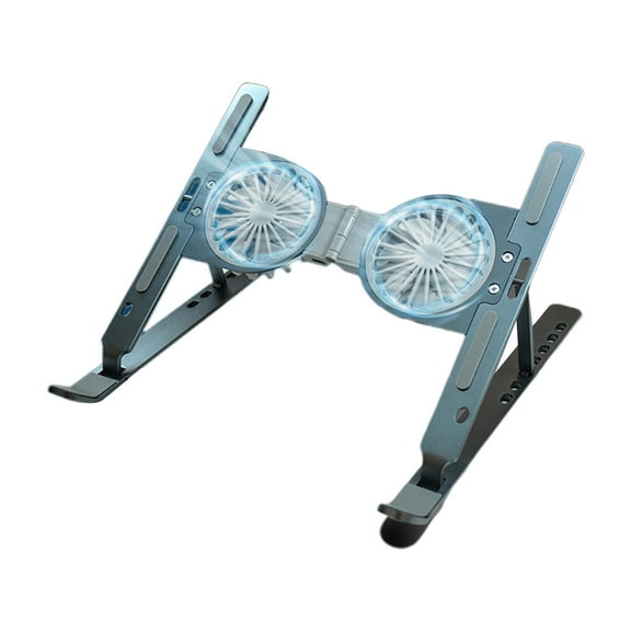 Foldable Laptop Cooling Stand with Double Fans USB Notebook Cooler Pad Holder