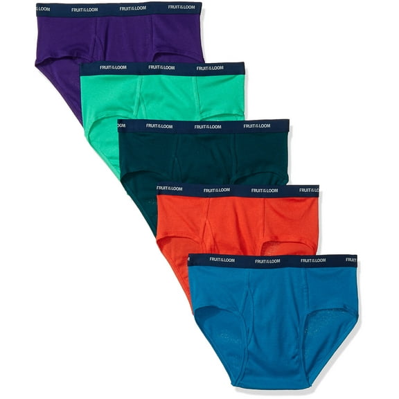 Fruit of the Loom Men's Low Rise Assorted Fashion Briefs 5 Pack