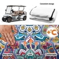 thumbnail image 6 of XYZCANDO Mandala Golf Cart Seat Cover | 4 Storage Pockets, Non-Slip Washable Terry Cloth | Universal 2-Seat Golf Cart Accessory, 6 of 8
