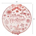 thumbnail image 6 of Placemats Set of 6 Woven/Vinyl Placemats, Washable Kitchen Table Mat, Seasonal Holiday Christmas Place Mats for Party Dining Table Red 15inch, 6 of 6