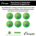 thumbnail image 4 of Champion Sports® Rhino Skin® Low Bounce Dodgeballs for Playground, PE, Backyard & League Games – Set of 6 Balls - Neon Green - 6 Inch, 4 of 7