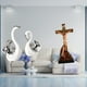 thumbnail image 2 of Figuras De Cisne, Escultura De Jesús, Artesanía Decorativa, Estatua Religiosa Católica Sagrada Para Sala De Estar, Dormitorio, Mesa, Centro De Mesa, Estantería De Libros, Decoración, 2 of 8