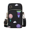 thumbnail image 2 of Clossjun Womens Small Crossbody bags Lightweight Cell Phone Bags Adjustable Belt Daily Wear Waist Bags For Work Out Back To School Black, 2 of 5