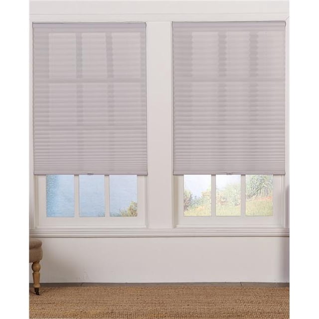 Cordless Light Filtering Pleated Shade, Silver Gray - 21 x 48 in.