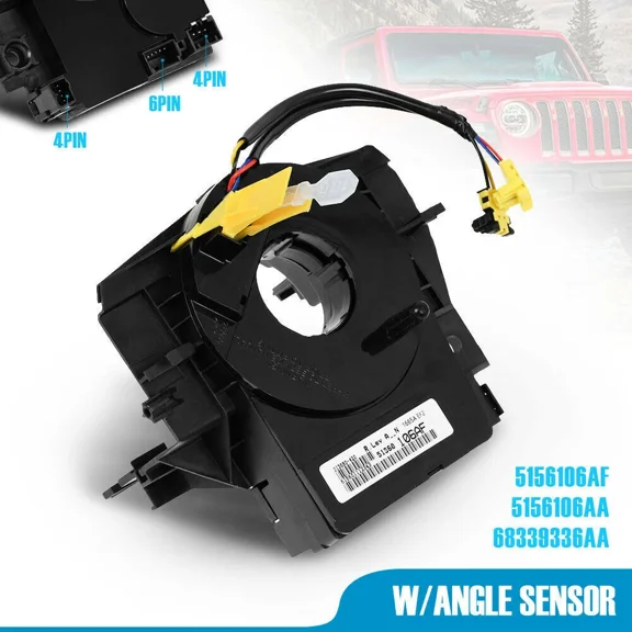 Clock Spring For Jeep Wrangler JK Chrysler Dodge 2007-2018 With Angle Sensor
